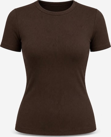 AOTTORI Shirt in Braun: Vorderseite
