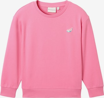 Sweat-shirt TOM TAILOR en rose : devant