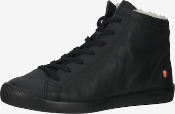 Softinos Lace-Up Ankle Boots in Black