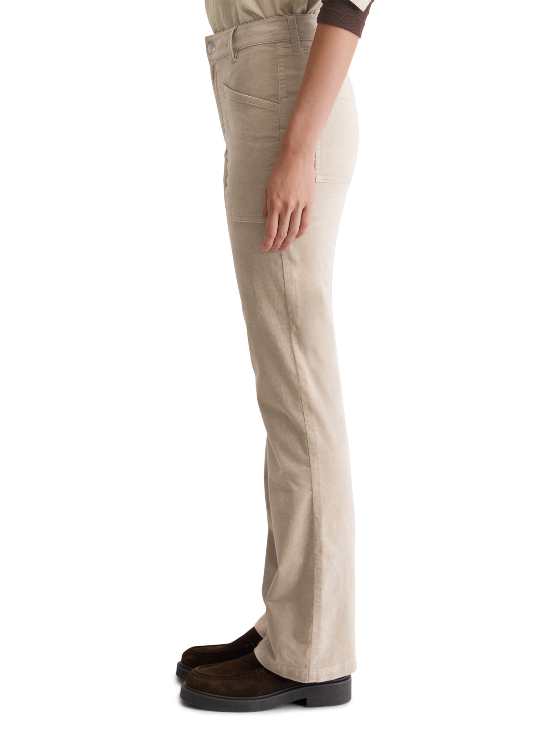 Marc O'Polo Flared Broek 'Kiruna' in Grijs