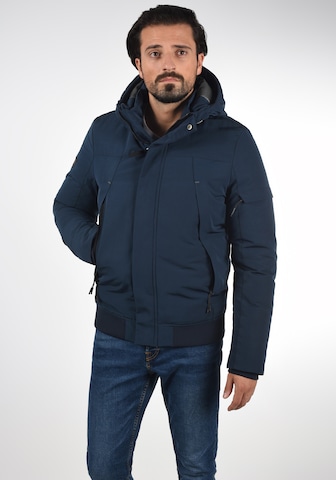 INDICODE JEANS Winterjas 'Madot' in Blauw: voorkant