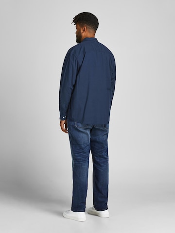 Jacks & Jones Regular Fit Hemd 'Herren Langarm Hemd'‌‌‌‌‌‌‌‌‌ in Blau