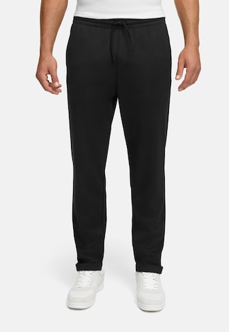 INDICODE JEANS Regular Chino trousers in Black: front