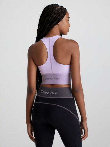 Calvin Klein Sport - Soutien Bustier Soutien de desporto em roxo