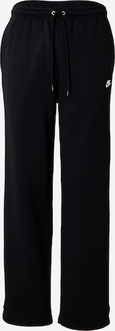 juoda Nike Sportswear Standartinis Kelnės 'CLUB': priekis