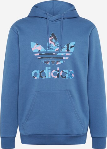 ADIDAS ORIGINALS Sweatshirt 'Camo Series Infill' in Blauw: voorkant