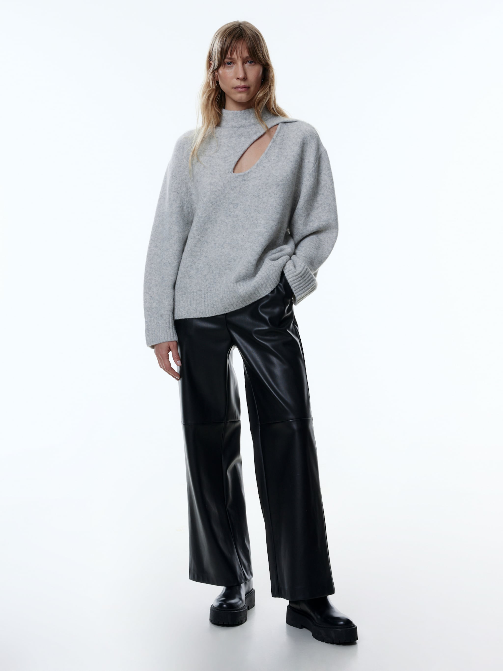 EDITED Producten Trui 'Yuliana' Grijs gemêleerd