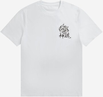 T-Shirt SSSTUFFF en blanc : devant