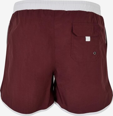 Urban Classics Swimming shorts 'Retro' in Red