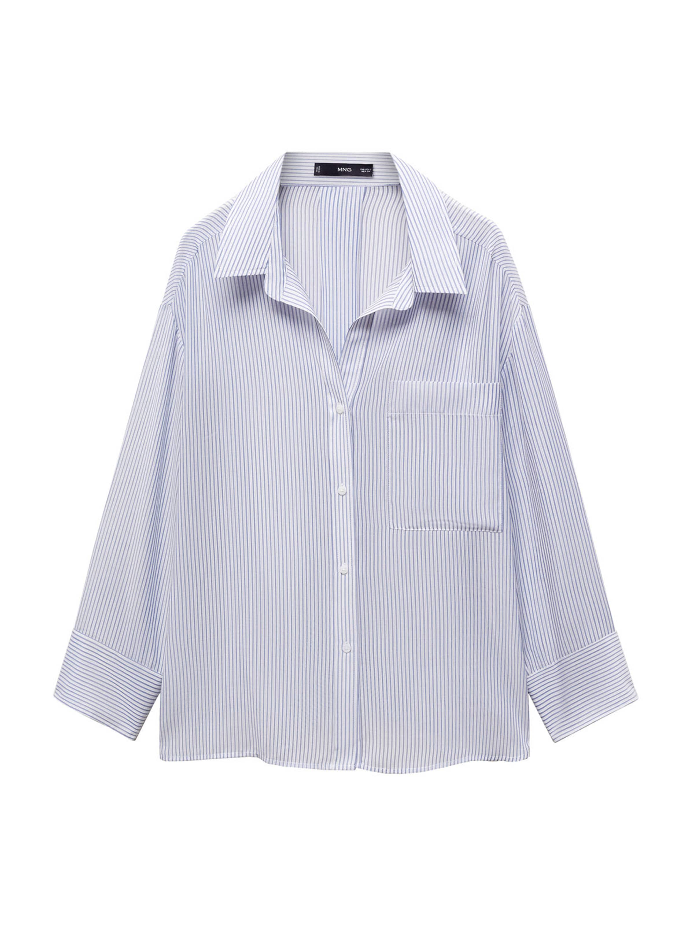 MANGO Blouse 'Zaro' in Blauw: voorkant