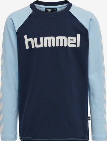 T-Shirt fonctionnel Hummel en bleu : devant