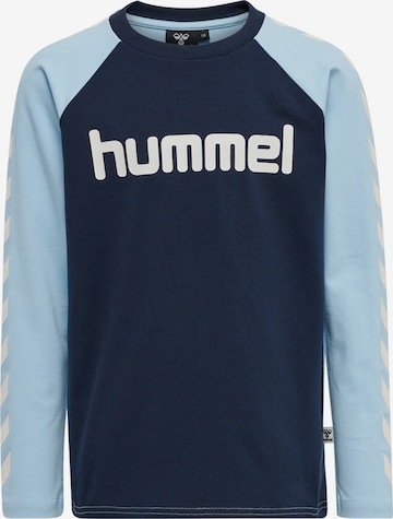 T-Shirt Hummel en bleu : devant