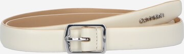 Ceinture Calvin Klein en beige : devant