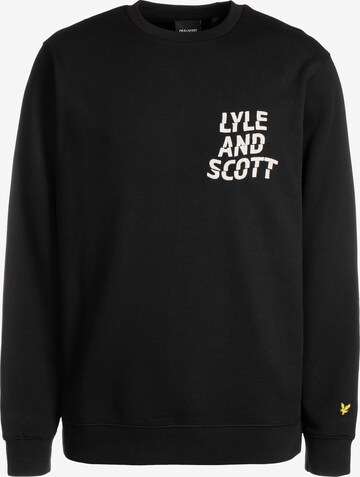 Sweat-shirt Lyle & Scott en noir : devant