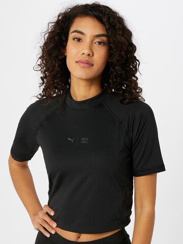 PUMA Funktionsbluse i sort: forside