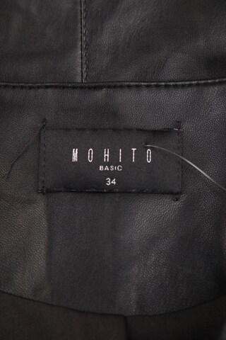 MOHITO Kunstlederjacke XS in Schwarz