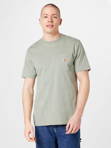 Carhartt WIP - Camisa em verde: frente