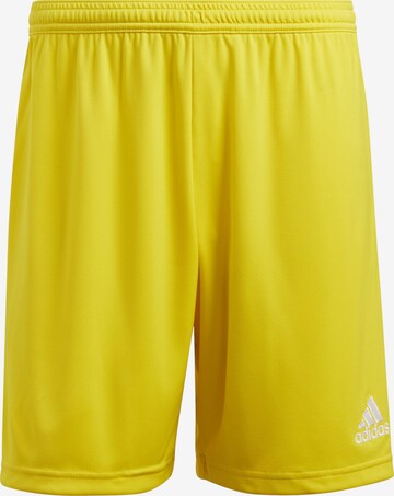 ADIDAS SPORTSWEAR Regular Workout Pants 'Entrada 22' in Yellow: front