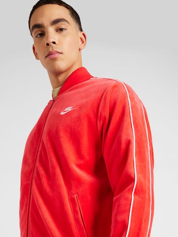 Nike Sportswear Tepláková bunda - Červená