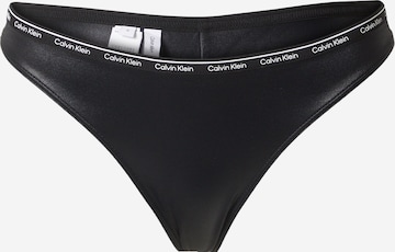 Calvin Klein Swimwear Bikini Bottoms in Black: front