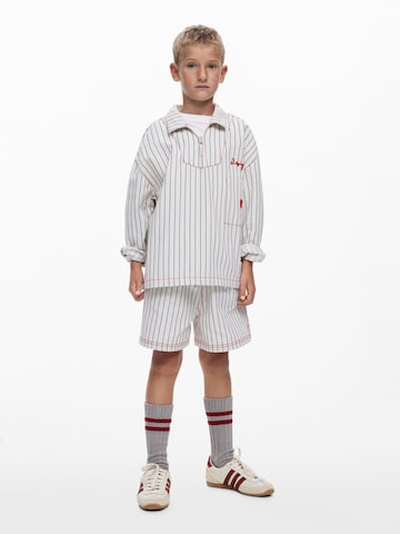 DesigualLoosefit Hlače - bijela boja: prednji dio