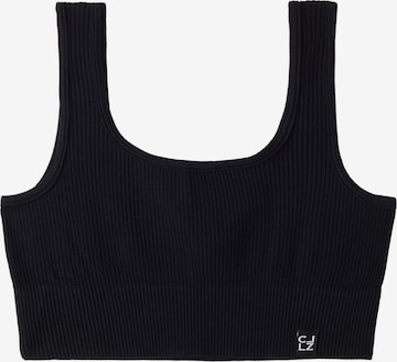 CALZEDONIA Bralette Top in Black: front