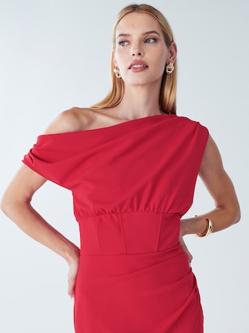 BWLDR - Vestido de festa 'Rhodia' em vermelho