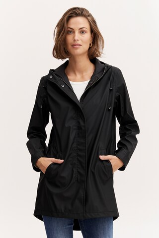 Manteau mi-saison Fransa en noir : devant