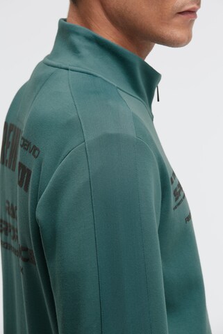 CAMP DAVID Zip-Up Hoodie in Green