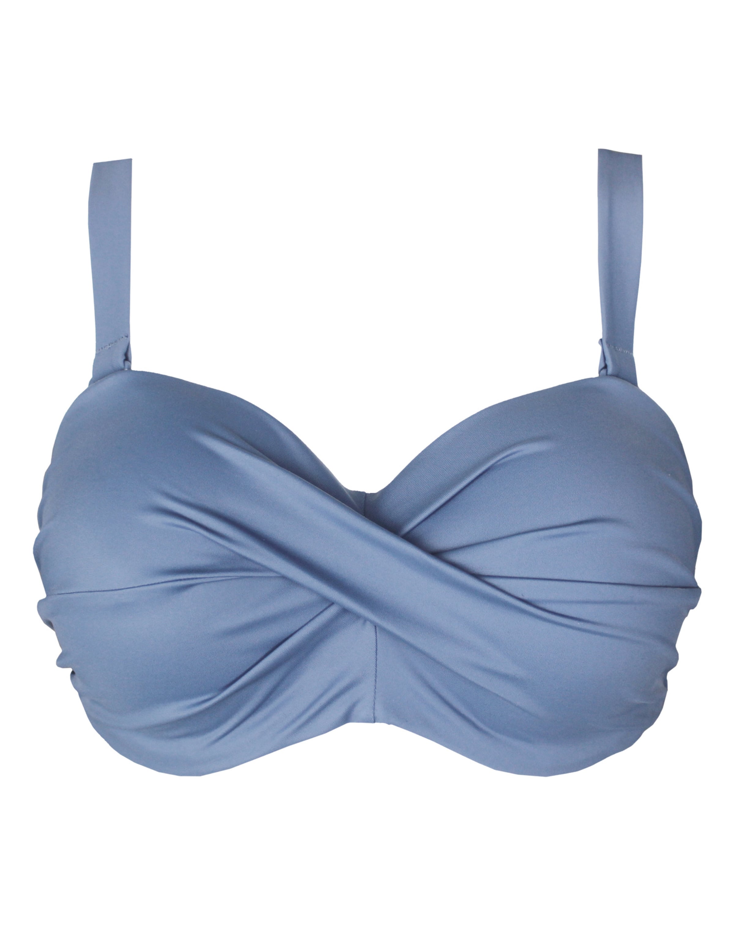 SugarShape Bandeau Bikinitop 'Monaco' in Blau: Vorderseite