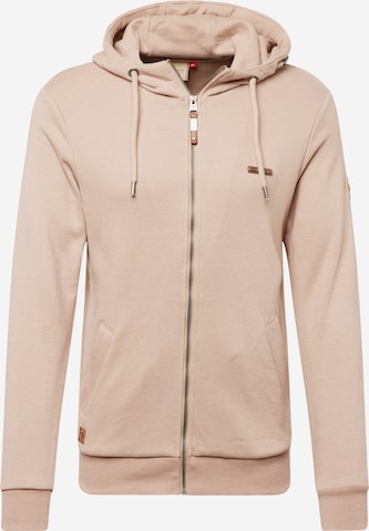 Ragwear Sweatjacka 'NATE' i beige: framsida