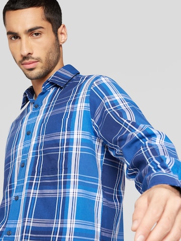 s.Oliver Regular fit Button Up Shirt in Blue