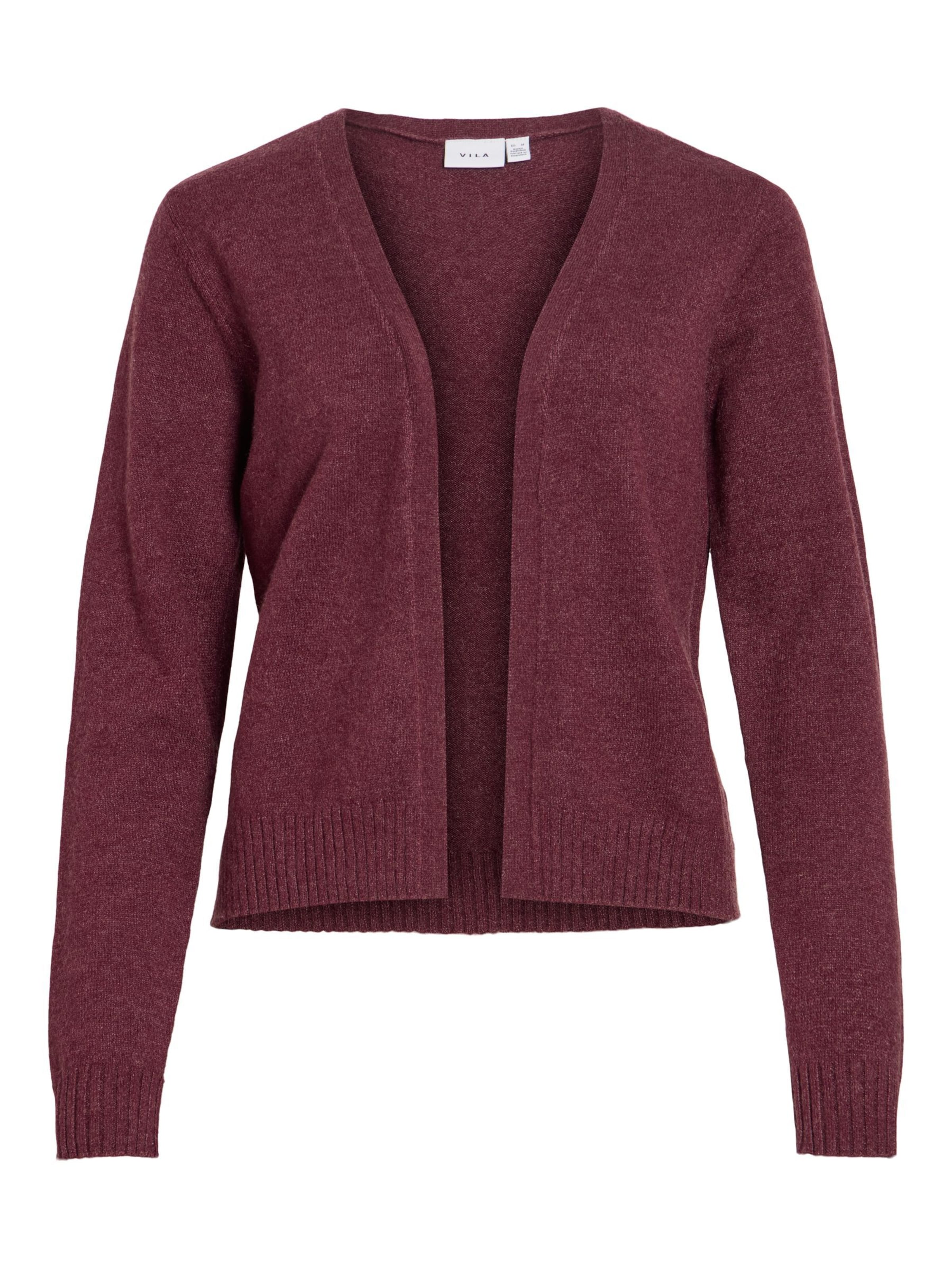 VILA Gebreid vest 'RIL' in S in de kleur Purper, Productweergave