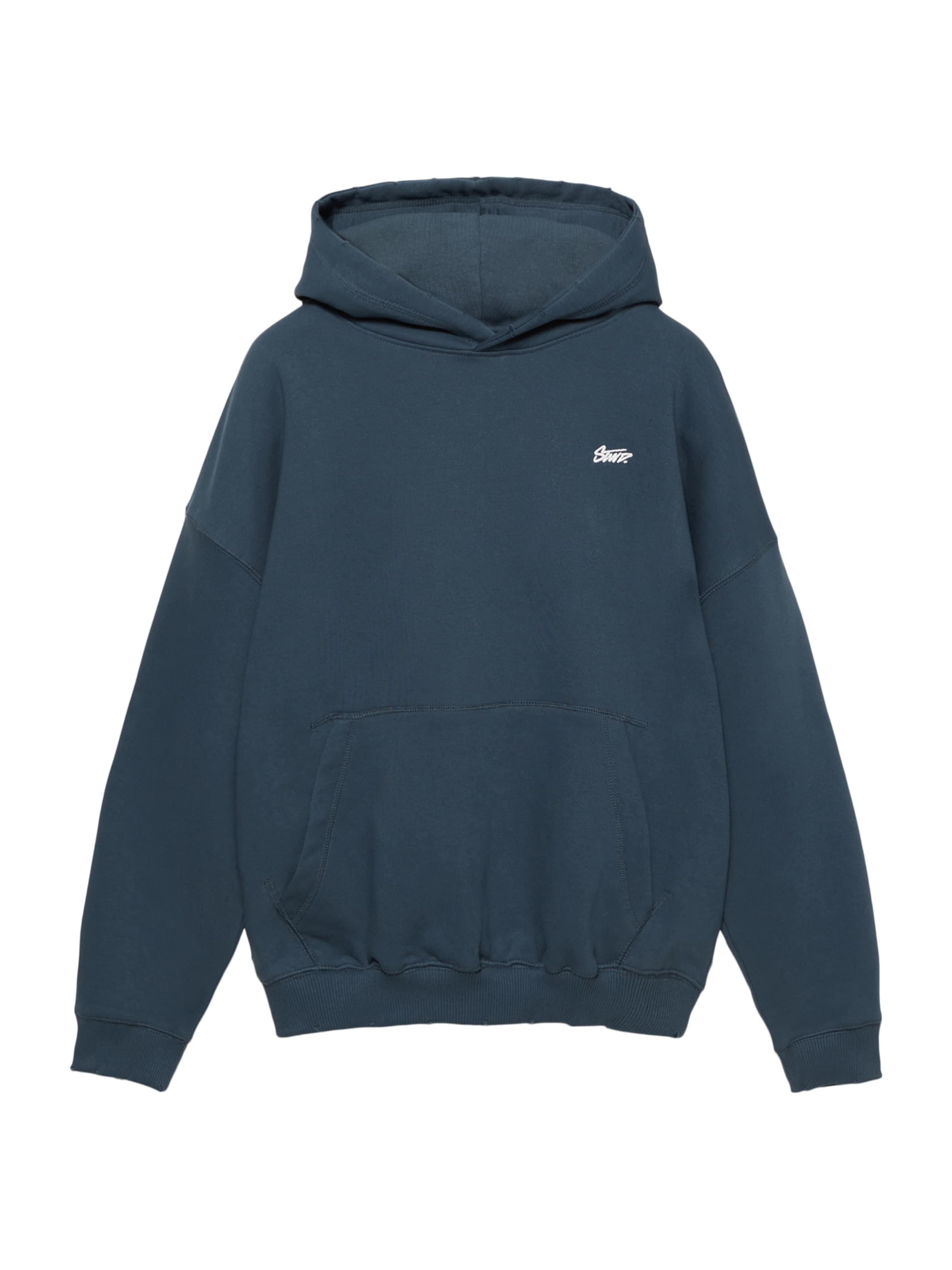 Pull&Bear Sweat-shirt en bleu marine / blanc, Vue avec produit