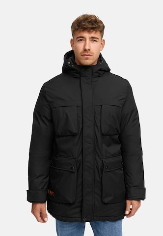 Manteau d’hiver 'INTardil' INDICODE JEANS en noir : devant
