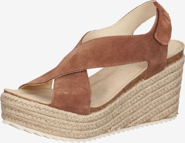 MAHONY Strap Sandals 'MAHO' in Brown: front