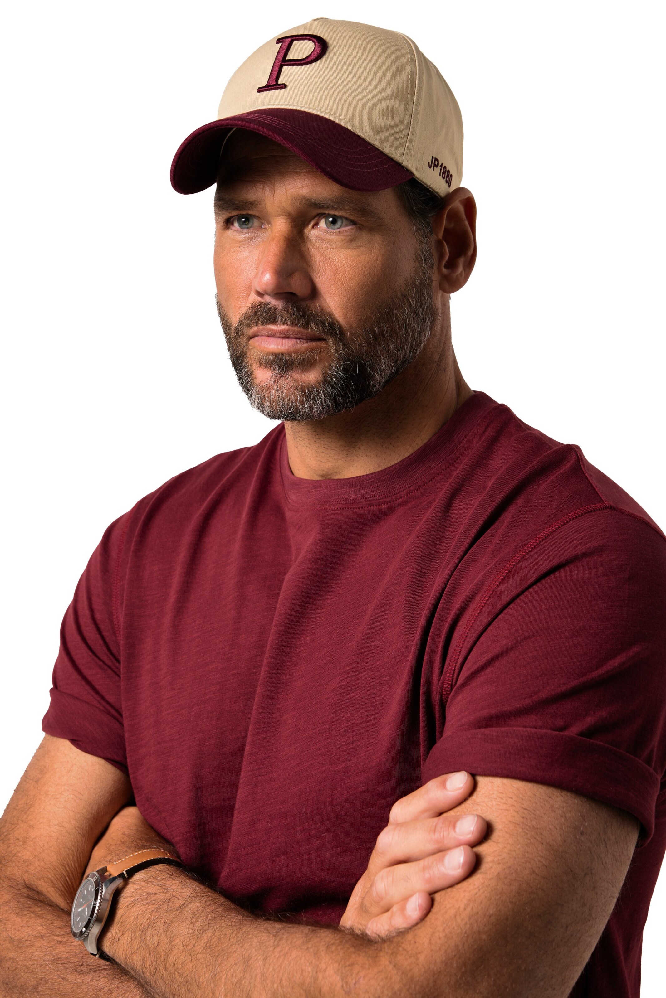 JP1880 Cap in Beige: Vorderseite