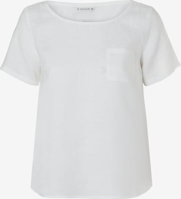 TATUUM - Blusa 'LAWI' em branco: frente