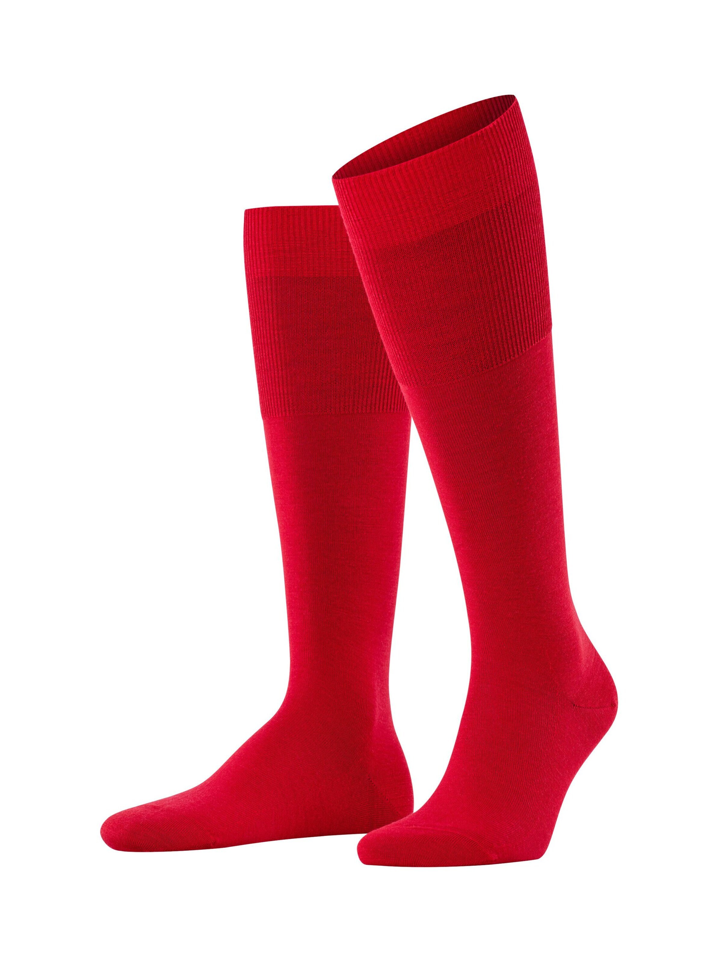 FALKE Knee socks 'Airport' in Red: front