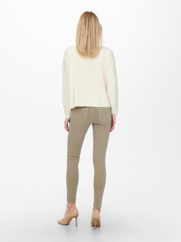 Skinny Jean 'Blush' ONLY en beige