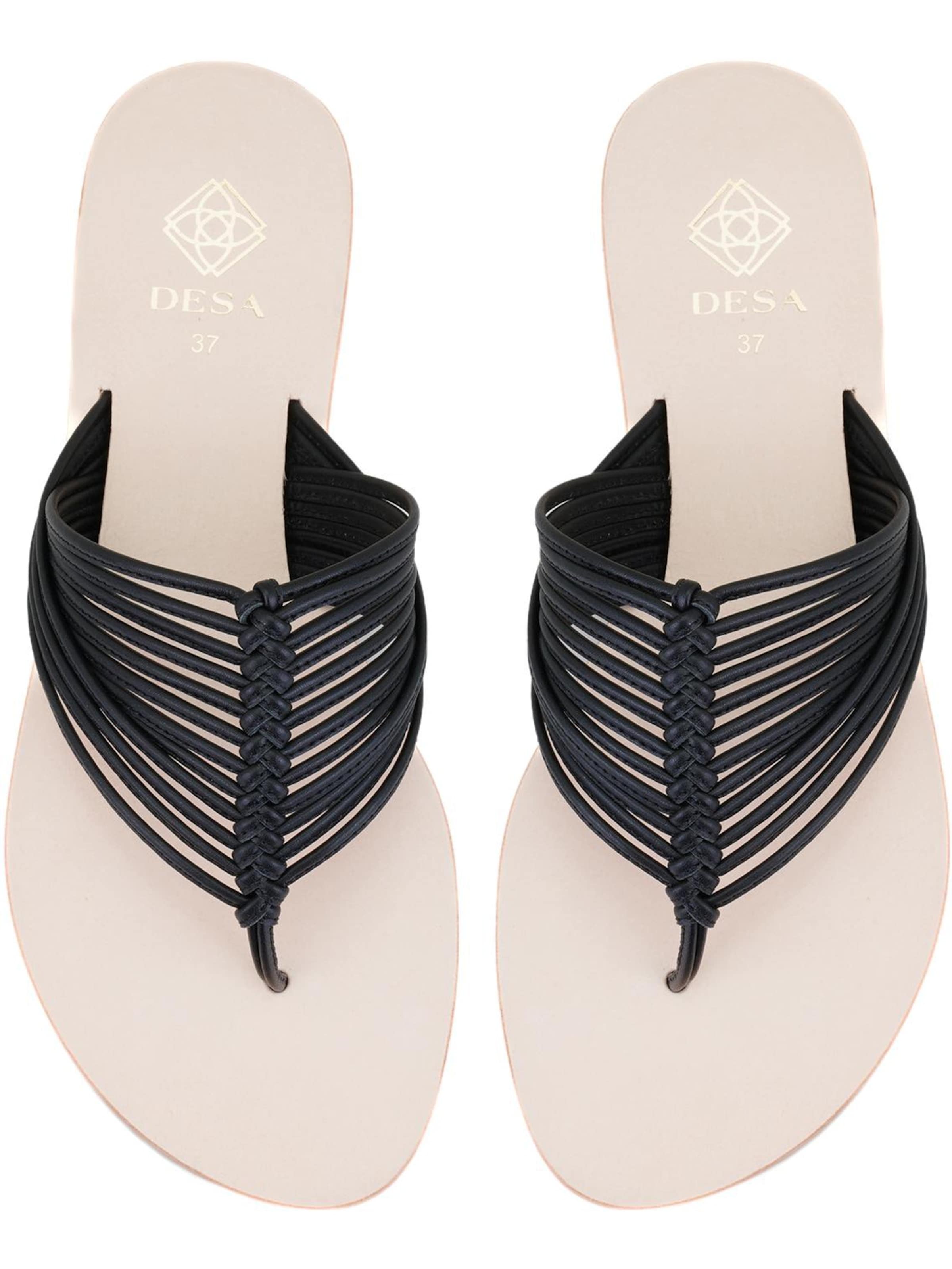 Desa T-bar sandals 'Hausschuhe' in Black