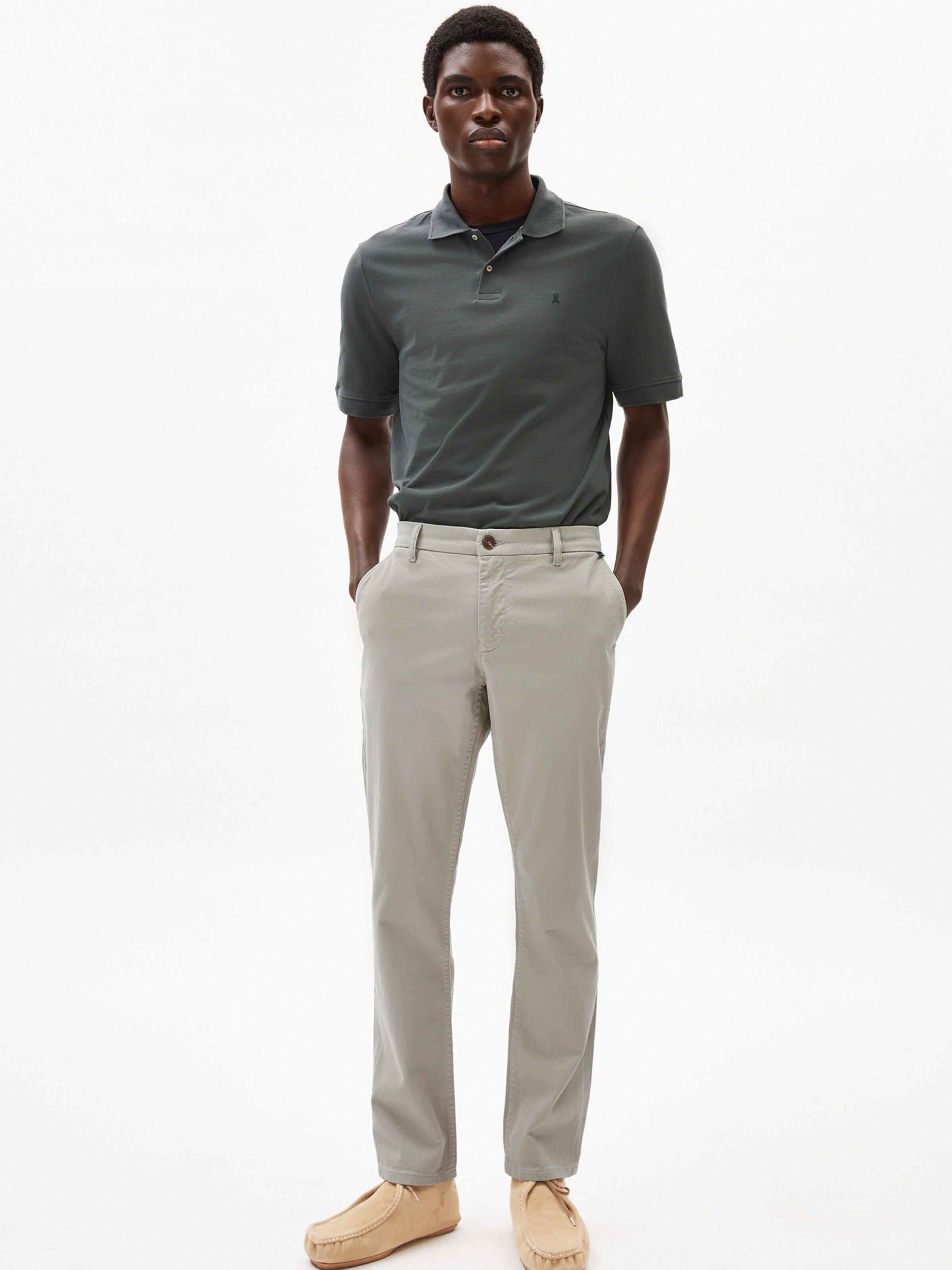 ARMEDANGELS Regular Hose 'AASTER' in Grün