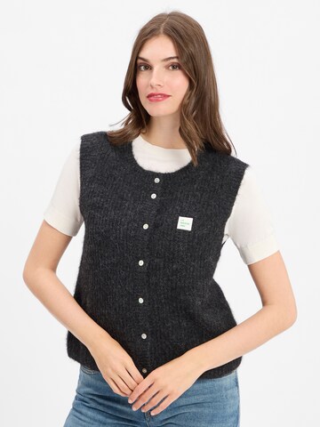 AMERICAN VINTAGE Knitted vest ' East ' in Grey: front