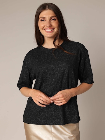 Deeluxe Shirt 'SOUNY' in Zwart: voorkant
