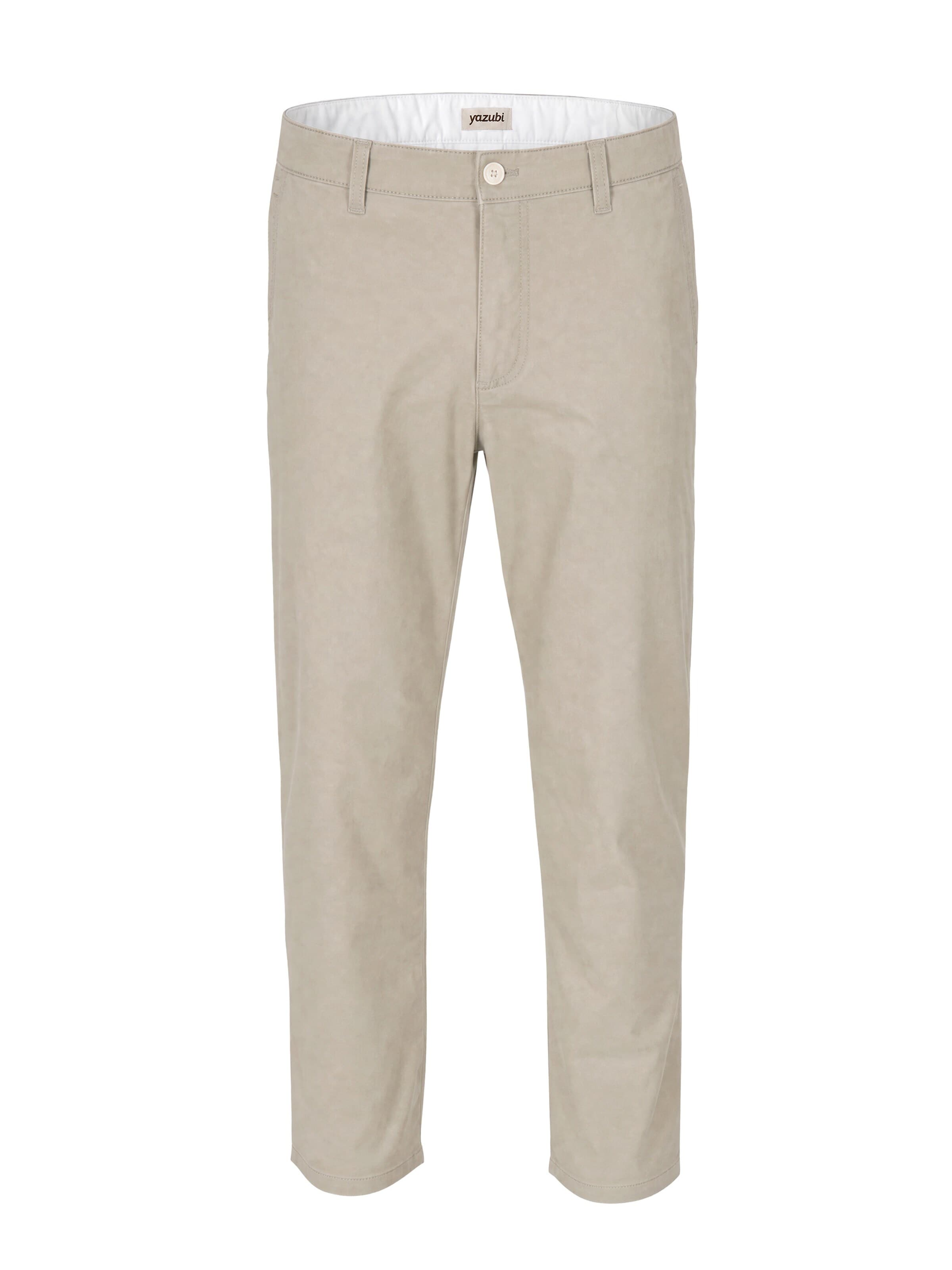yazubi Slim fit Chino Pants 'Kyle' in Beige: front