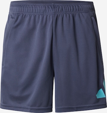 mėlyna ADIDAS PERFORMANCE Sportinės kelnės 'Essentials': priekis