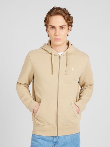 Polo Ralph Lauren Sweatjacke in Beige: predná strana