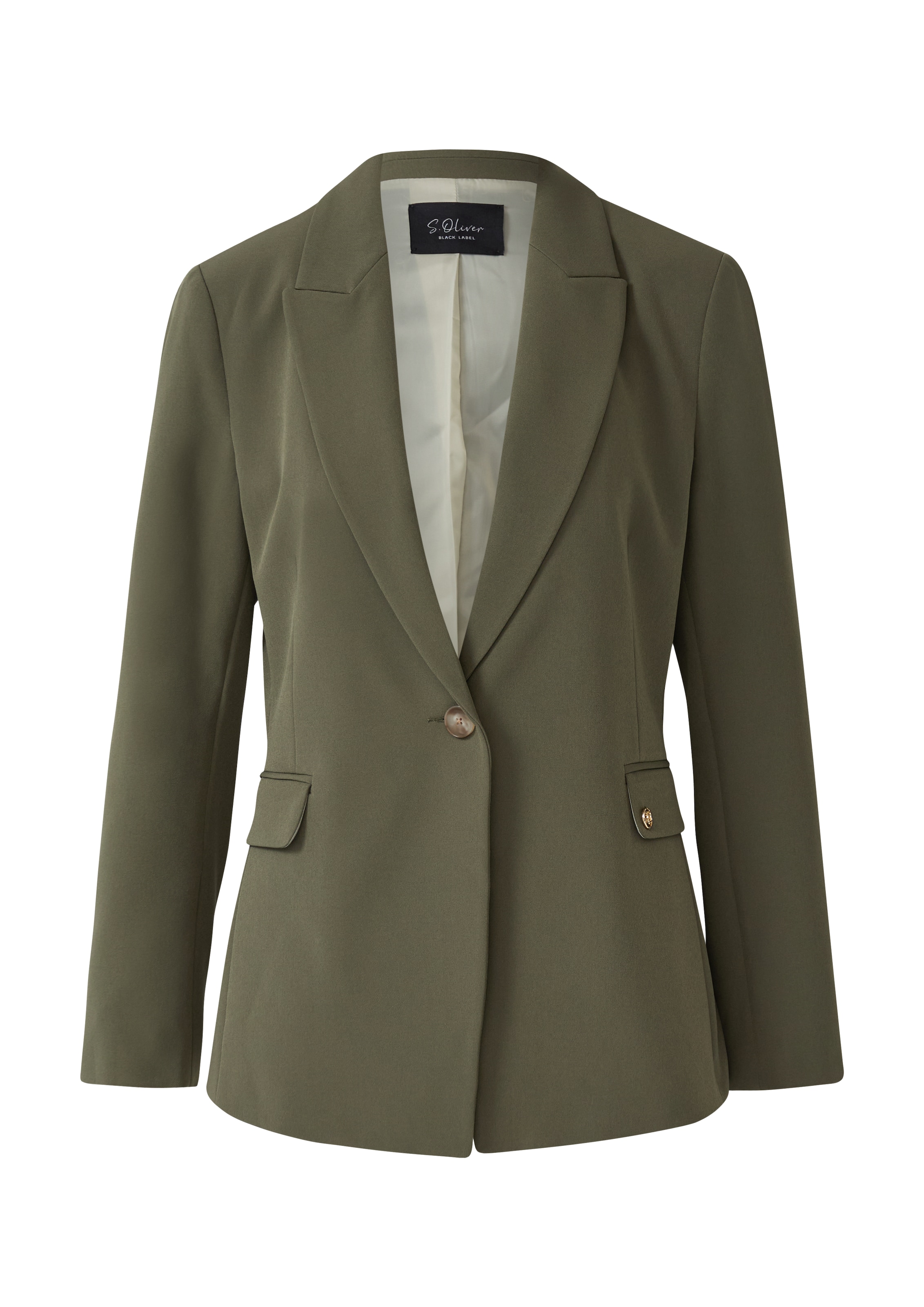 s.Oliver BLACK LABEL Μπλέιζερ σε πράσινο: μπροστά