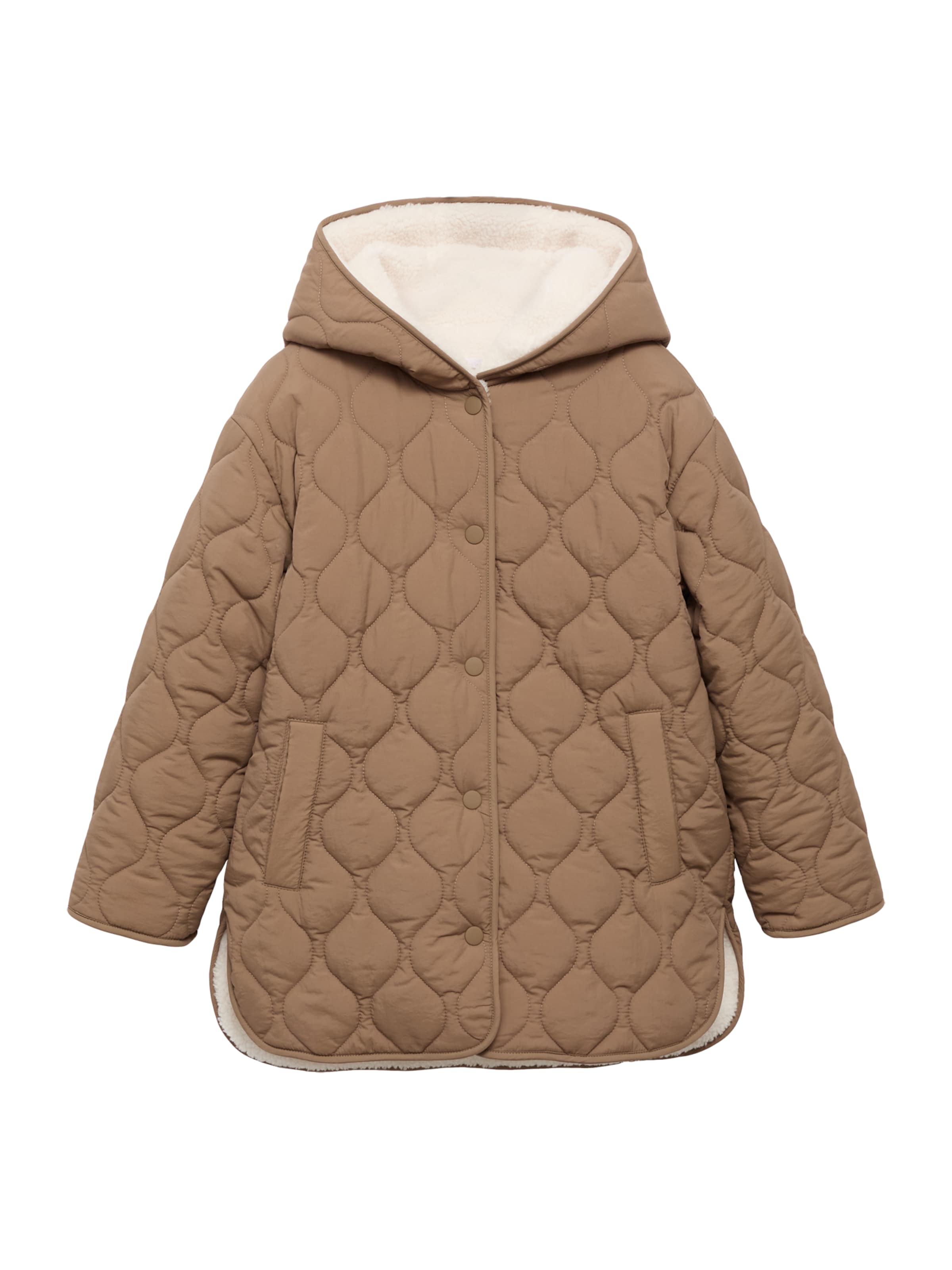 MANGO KIDS Zimní bunda 'Julieta' – hnědá: přední strana
