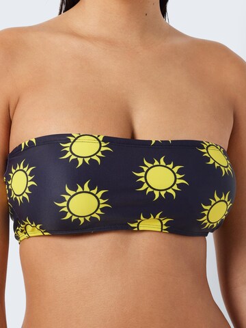 juoda Noisy may Bandeau Bikinio viršutinė dalis